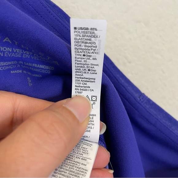 Athleta‎ Elation Velvet Flare Pant Noble Bleu NWT Size S - Picture 8 of 11